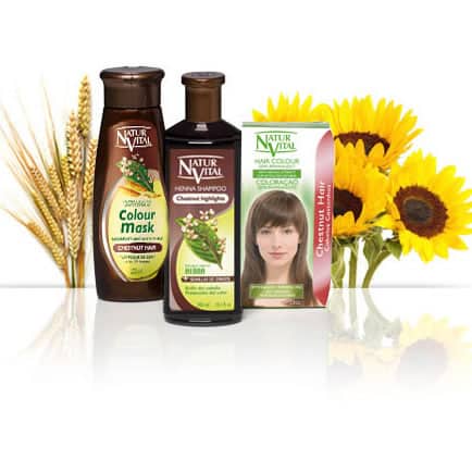 Natur Vital Value Pack CHESTNUT - NaturVital Hair Care Products. NaturesWell UK - Ireland