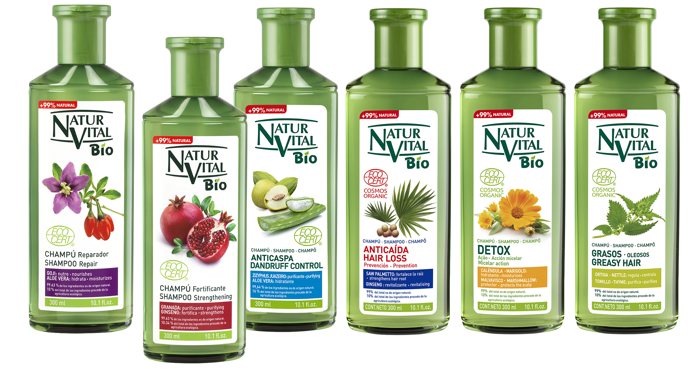 Bio shampoos Vegan shampoos for hair care NaturVital